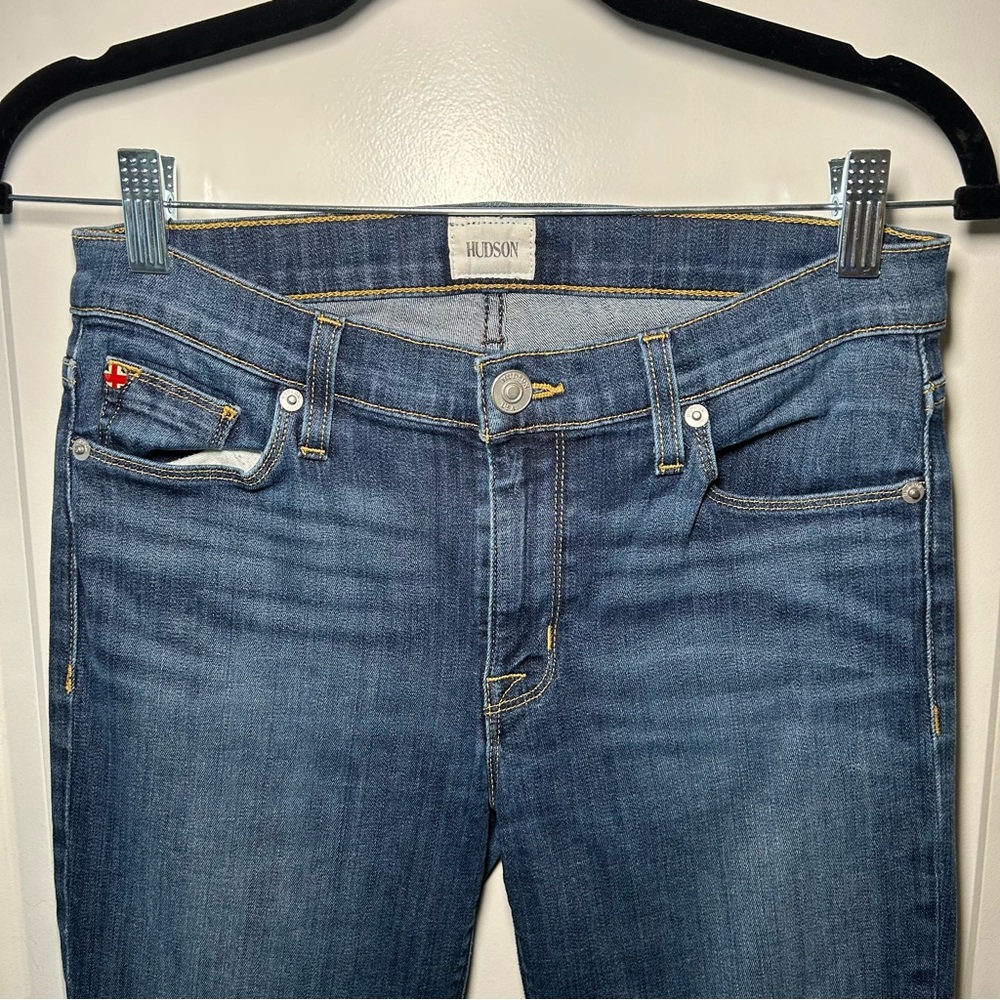 Hudson Jeans Nico Super Skinny Midrise Jean Mid / Dark Wash ‘Vera’ Size 27 - Picture 4 of 15